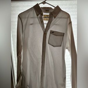 Men’s white Hollister dress shirt size medium